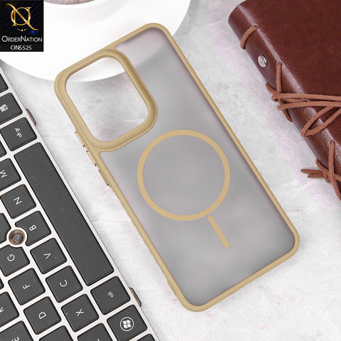 Oppo Reno 13 Pro Cover - Desert - New Premium Semi Transparent Magsafe Style Print Case (Magsafe Dose Not Work)