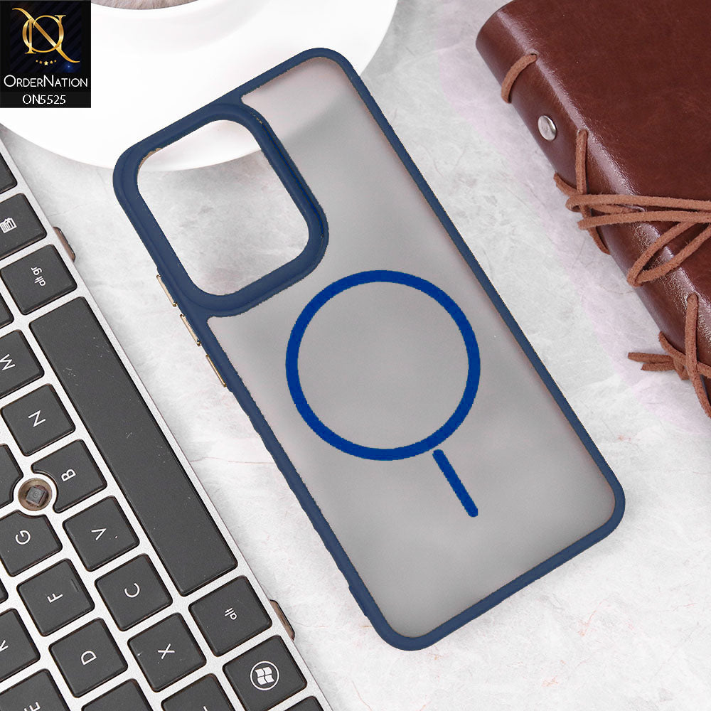 Samsung Galaxy S20 Ultra Cover - Blue - New Premium Semi Transparent Magsafe Style Print Case (Magsafe Dose Not Work)
