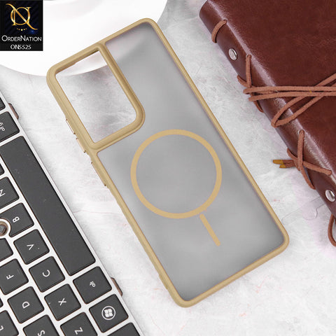 Samsung Galaxy S21 Ultra Cover - Desert - New Premium Semi Transparent Magsafe Style Print Case (Magsafe Does Not Work)