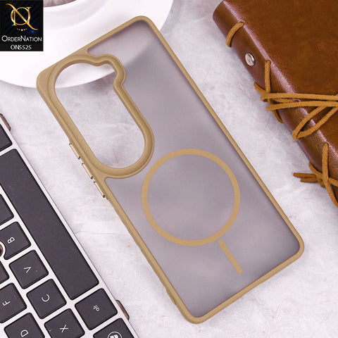 Vivo iQOO Z9s Cover - Desert - New Premium Semi Transparent Magsafe Style Print Case (Magsafe Dose Not Work)
