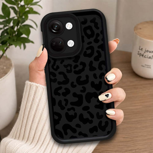 OnePlus Nord 3 - Black - Classic Leopard Print - ONation Step Up Series - HQ Liquid Silicone Soft Case