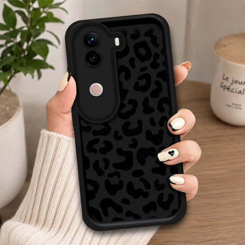 Vivo V40e - Black - Classic Leopard Print - ONation Step Up Series - HQ Liquid Silicone Soft Case
