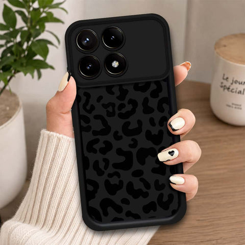 Xiaomi Redmi K70 - Black - Classic Leopard Print - ONation Step Up Series - HQ Liquid Silicone Soft Case