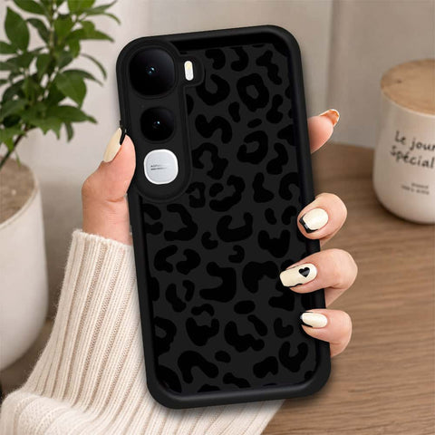 Vivo Y400 - Black - Classic Leopard Print - ONation Step Up Series - HQ Liquid Silicone Soft Case