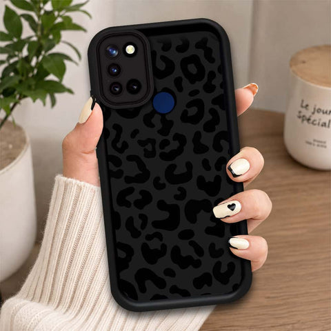 Realme C17 - Black - Classic Leopard Print - ONation Step Up Series - HQ Liquid Silicone Soft Case