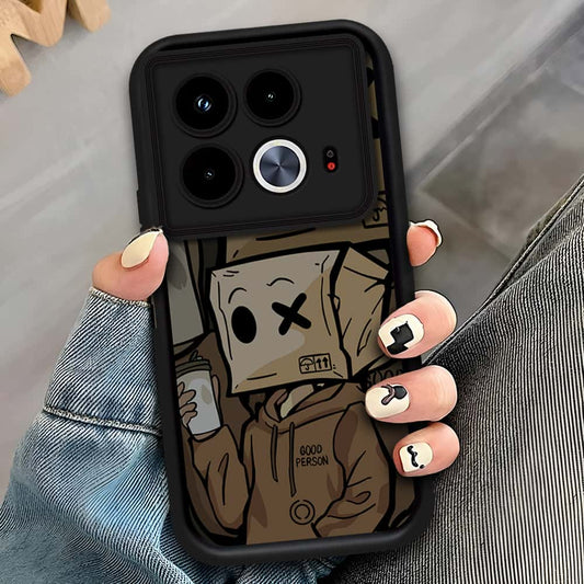 Infinix Note 40 - Black - D1 - ONation Step Up Series - HQ Liquid Silicone Soft Case