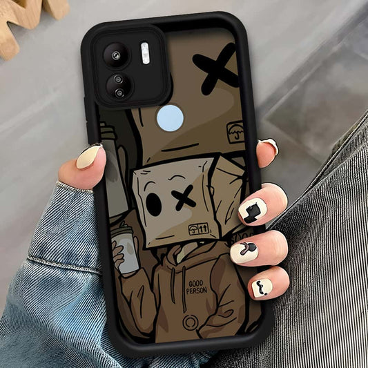 Xiaomi Poco C50 - Black - D1 - ONation Step Up Series - HQ Liquid Silicone Soft Case