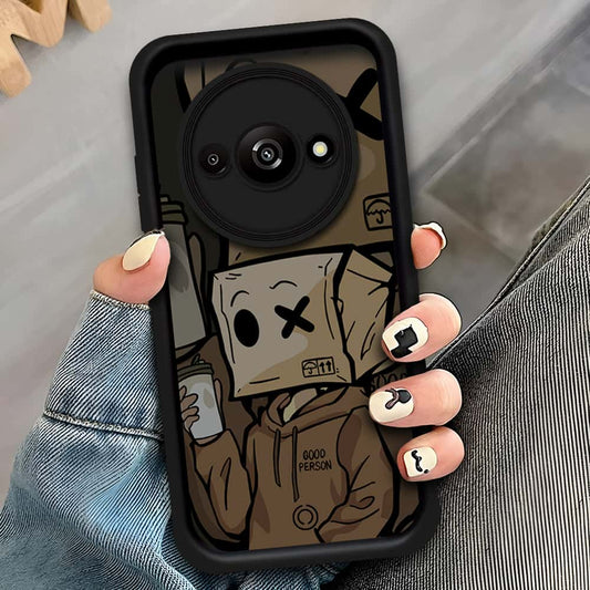 Xiaomi Poco C61 - Black - D1 - ONation Step Up Series - HQ Liquid Silicone Soft Case