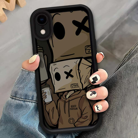 iPhone XR - Black - D1 - ONation Step Up Series - HQ Liquid Silicone Soft Case