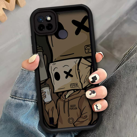 Realme C21Y - Black - D1 - ONation Step Up Series - HQ Liquid Silicone Soft Case