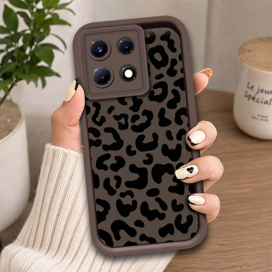 Infinix Note 30 - Brown - Classic Leopard Print - ONation Step Up Series - HQ Liquid Silicone Soft Case
