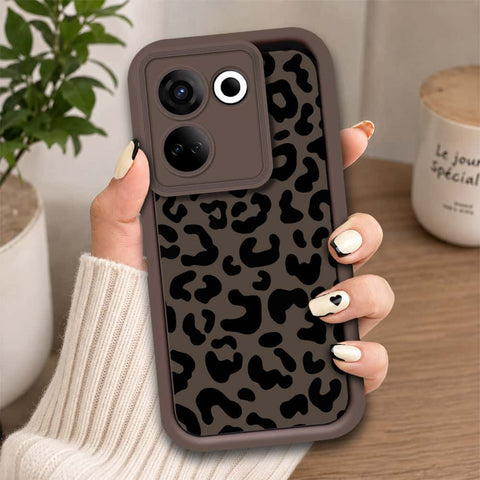 Tecno Camon 20 - Brown - Classic Leopard Print - ONation Step Up Series - HQ Liquid Silicone Soft Case