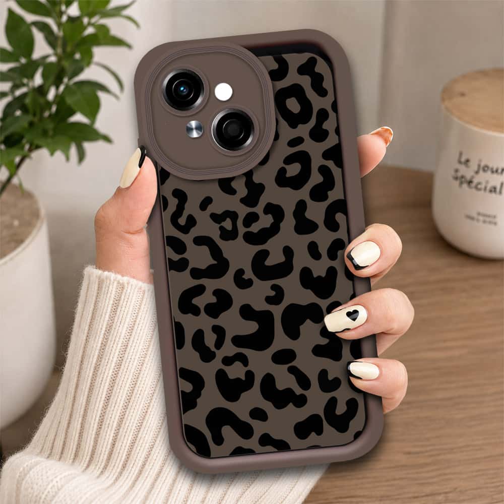 Tecno Pop 9 - Brown - Classic Leopard Print - ONation Step Up Series - HQ Liquid Silicone Soft Case