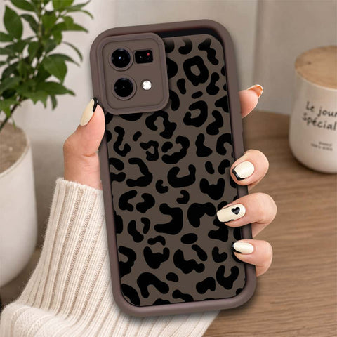 Oppo F21 Pro 4G - Brown - Classic Leopard Print - ONation Step Up Series - HQ Liquid Silicone Soft Case