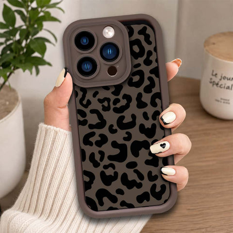 iPhone 13 Pro Max - Brown - Classic Leopard Print - ONation Step Up Series - HQ Liquid Silicone Soft Case