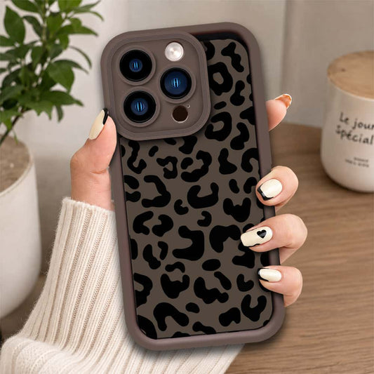 iPhone 13 Pro - Brown - Classic Leopard Print - ONation Step Up Series - HQ Liquid Silicone Soft Case