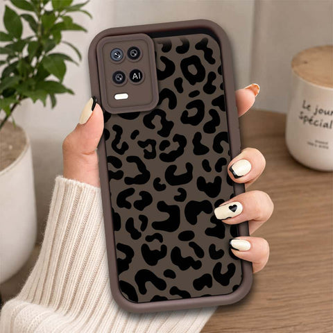Oppo A54 4G - Brown - Classic Leopard Print - ONation Step Up Series - HQ Liquid Silicone Soft Case