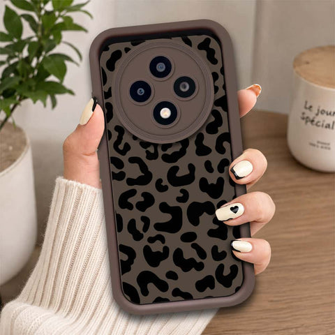 Oppo Reno 12F 4G - Brown - Classic Leopard Print - ONation Step Up Series - HQ Liquid Silicone Soft Case