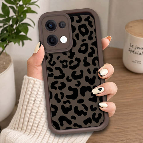 Oppo Reno 13 - Brown - Classic Leopard Print - ONation Step Up Series - HQ Liquid Silicone Soft Case