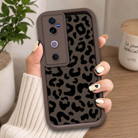 Vivo S19 - Brown - Classic Leopard Print - ONation Step Up Series - HQ Liquid Silicone Soft Case