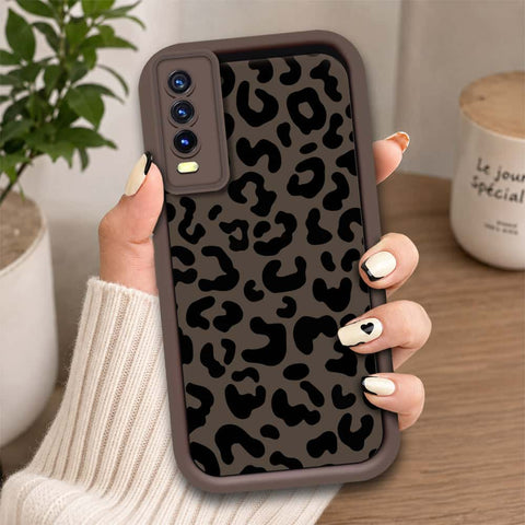 Vivo Y11s - Brown - Classic Leopard Print - ONation Step Up Series - HQ Liquid Silicone Soft Case