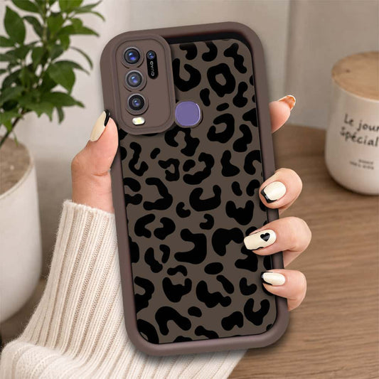 Vivo Y50 - Brown - Classic Leopard Print - ONation Step Up Series - HQ Liquid Silicone Soft Case