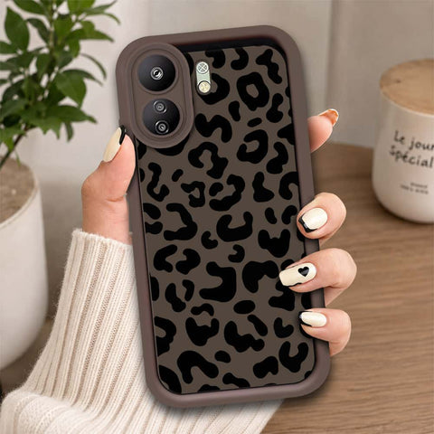 Xiaomi Poco C65 - Brown - Classic Leopard Print - ONation Step Up Series - HQ Liquid Silicone Soft Case
