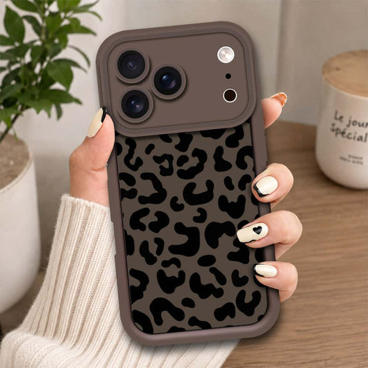 iPhone 17 Pro - Brown - Classic Leopard Print - ONation Step Up Series - HQ Liquid Silicone Soft Case