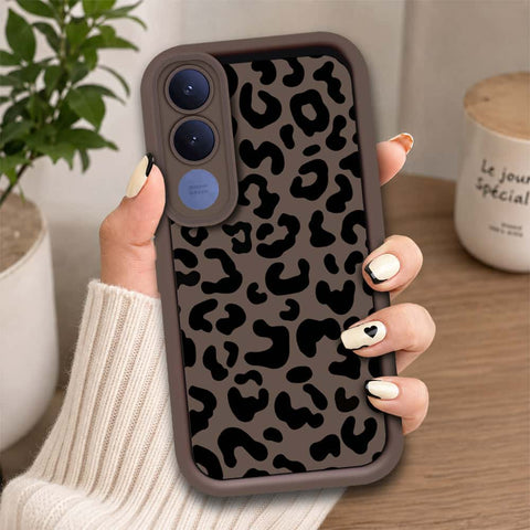 Vivo V70 FE - Brown - Classic Leopard Print - ONation Step Up Series - HQ Liquid Silicone Soft Case