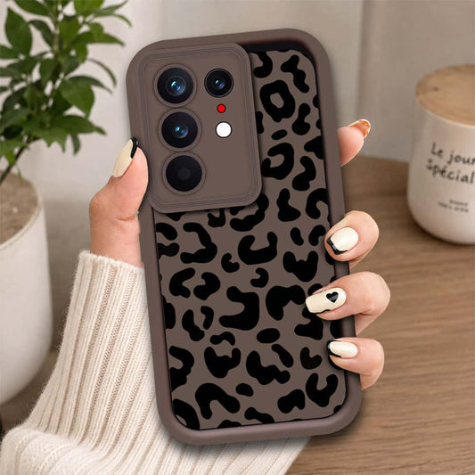 Tecno Camon 50 4G - Brown - Classic Leopard Print - ONation Step Up Series - HQ Liquid Silicone Soft Case