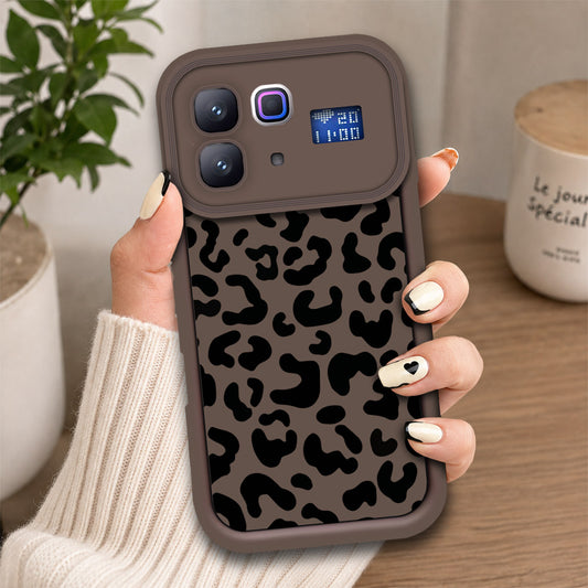 Infinix Note 60 Pro - Brown - Classic Leopard Print - ONation Step Up Series - HQ Liquid Silicone Soft Case