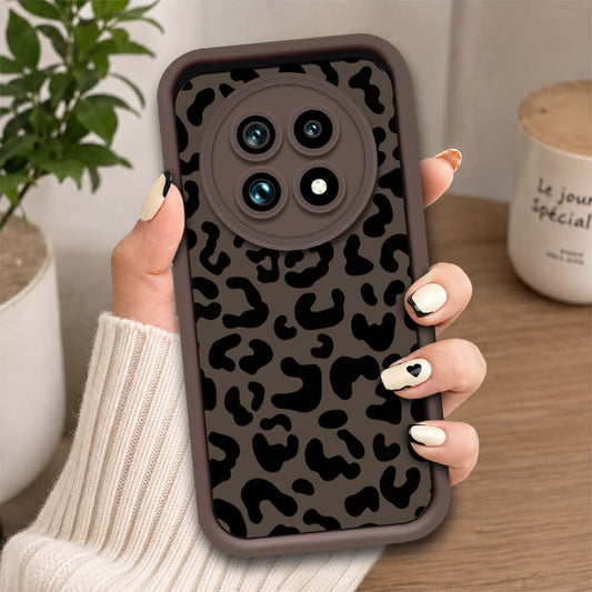 Realme 13 Pro Plus - Brown - Classic Leopard Print - ONation Step Up Series - HQ Liquid Silicone Soft Case