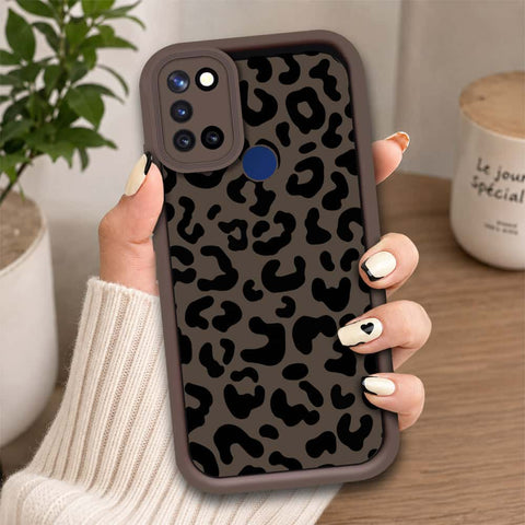 Realme C17 - Brown - Classic Leopard Print - ONation Step Up Series - HQ Liquid Silicone Soft Case
