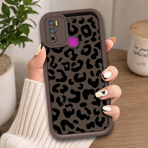 Infinix Hot 9 Play - Brown - Classic Leopard Print - ONation Step Up Series - HQ Liquid Silicone Soft Case