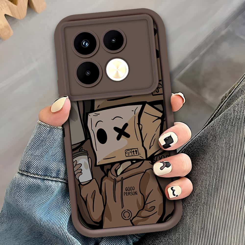 Infinix Note 40 Pro Plus - Brown - D2 - ONation Step Up Series - HQ Liquid Silicone Soft Case