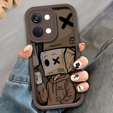 OnePlus Ace 2V - Brown - D2 - ONation Step Up Series - HQ Liquid Silicone Soft Case