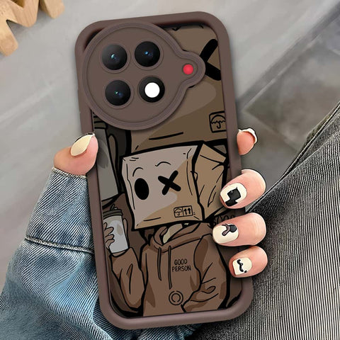 Tecno Camon 30s - Brown - D2 - ONation Step Up Series - HQ Liquid Silicone Soft Case