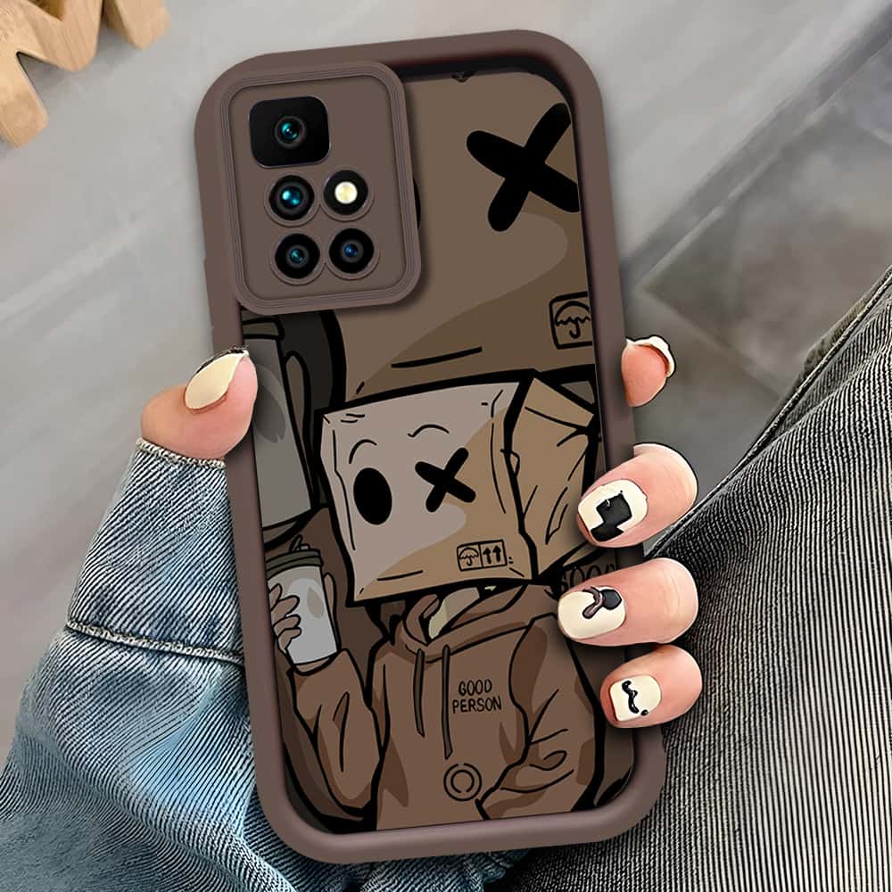 Xiaomi Redmi 10 Prime - Brown - D2 - ONation Step Up Series - HQ Liquid Silicone Soft Case