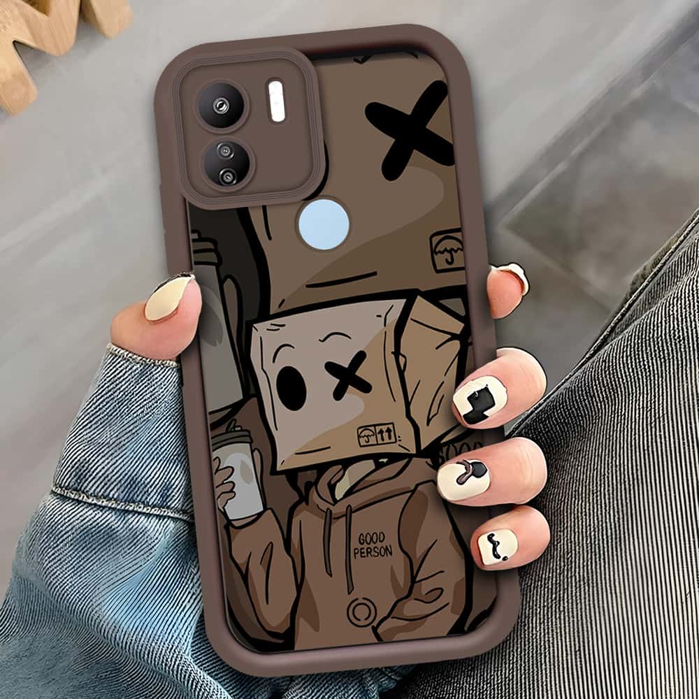 Xiaomi Redmi A1 - Brown - D2 - ONation Step Up Series - HQ Liquid Silicone Soft Case
