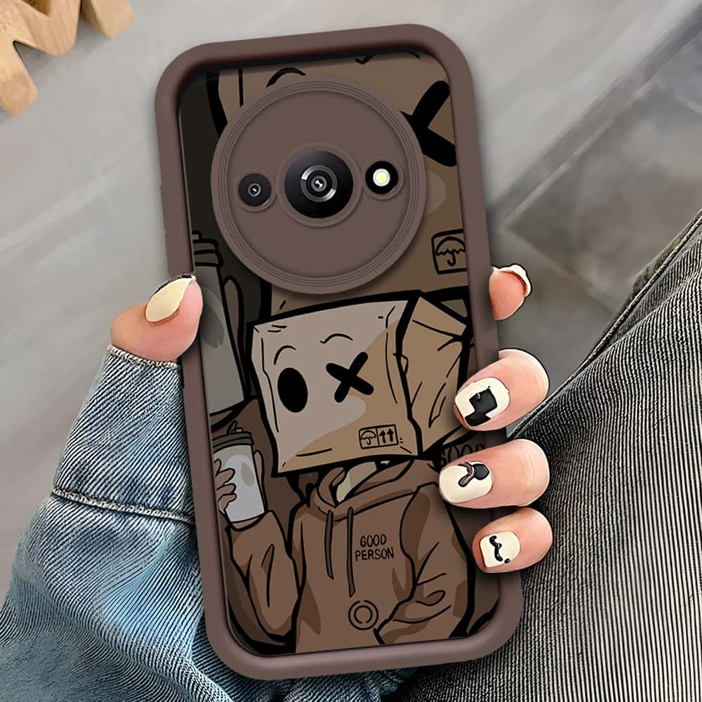 Xiaomi Poco C61 - Brown - D2 - ONation Step Up Series - HQ Liquid Silicone Soft Case