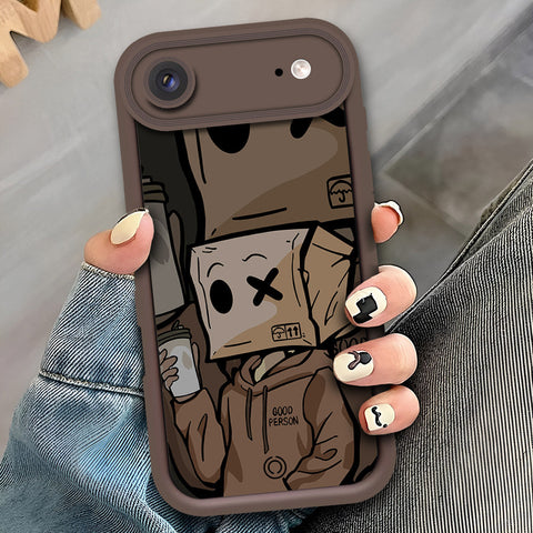 iPhone 17 Air - Brown - D2 - ONation Step Up Series - HQ Liquid Silicone Soft Case