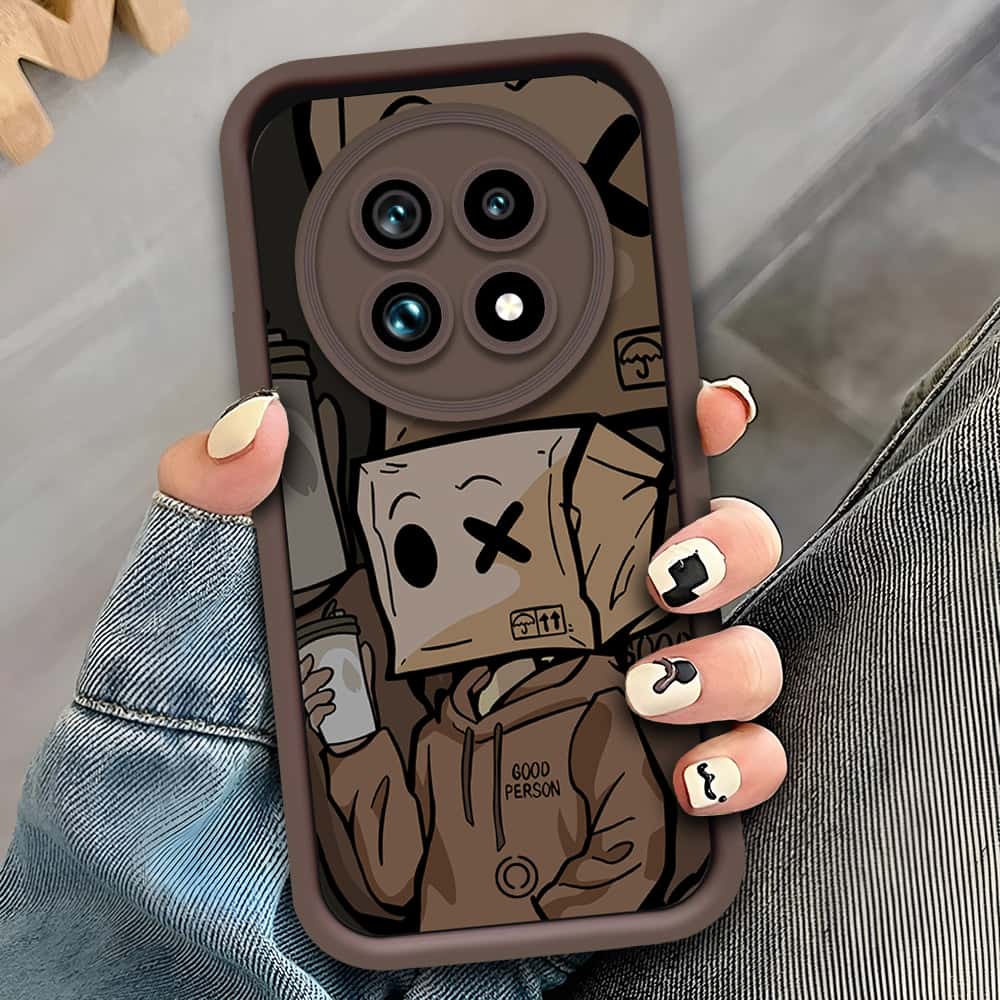 Realme 13 Pro Plus - Brown - D2 - ONation Step Up Series - HQ Liquid Silicone Soft Case