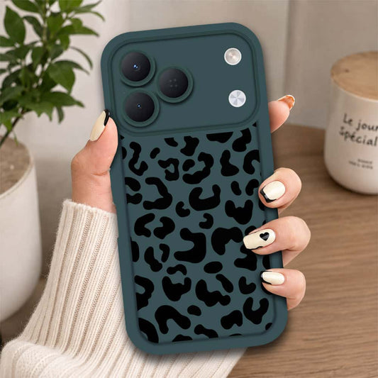 Tecno Spark 50 4G - Dark Green - Classic Leopard Print - ONation Step Up Series - HQ Liquid Silicone Soft Case