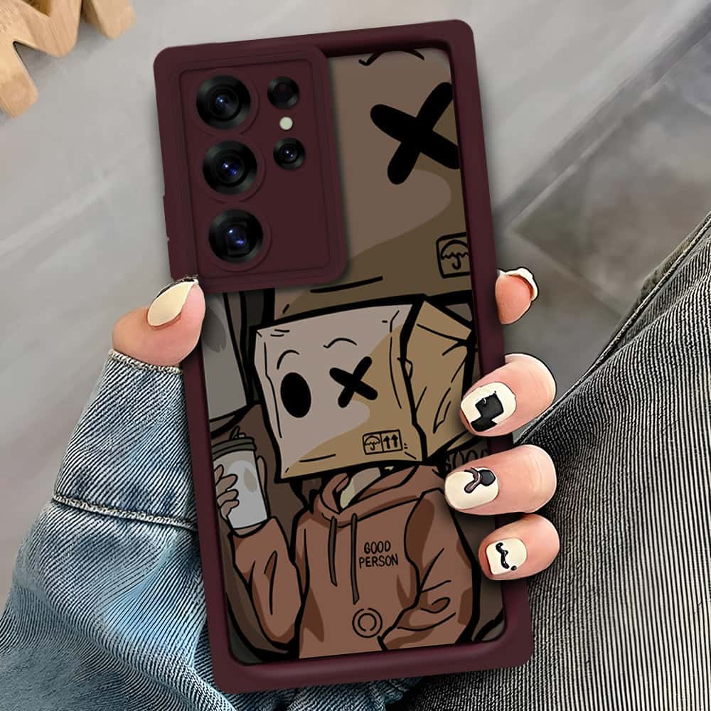 Samsung Galaxy S24 Ultra  - Maroon - D3 - ONation Step Up Series - HQ Liquid Silicone Soft Case