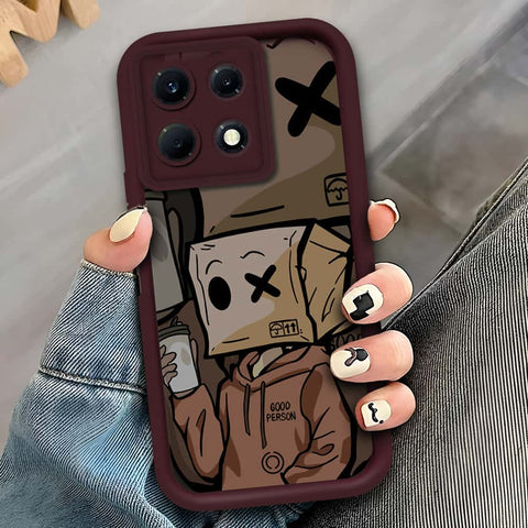 Infinix Note 30 - Maroon - D3 - ONation Step Up Series - HQ Liquid Silicone Soft Case (Fast Delivery)