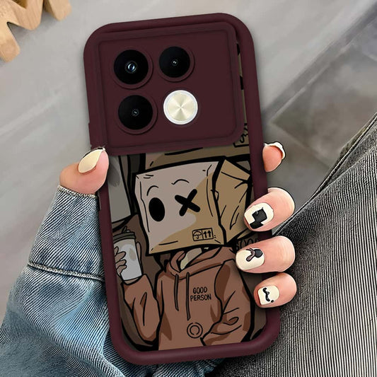 Infinix Note 40 Pro Plus - Maroon - D3 - ONation Step Up Series - HQ Liquid Silicone Soft Case