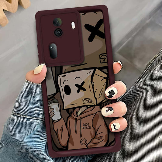 Oppo Reno 11 Pro - Maroon - D3 - ONation Step Up Series - HQ Liquid Silicone Soft Case
