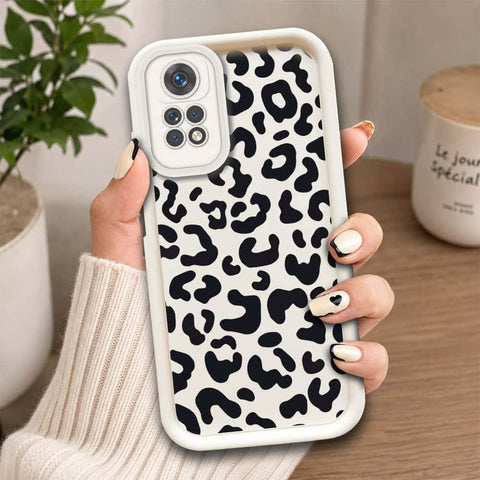 Xiaomi Redmi Note 11E Pro  - Offwhite - Classic Leopard Print - ONation Step Up Series - HQ Liquid Silicone Soft Case