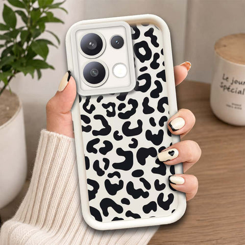 Xiaomi Poco M6 Pro 4G  - Offwhite - Classic Leopard Print - ONation Step Up Series - HQ Liquid Silicone Soft Case