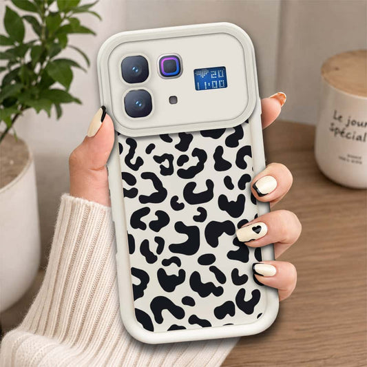Infinix Note 60  - Offwhite - Classic Leopard Print - ONation Step Up Series - HQ Liquid Silicone Soft Case